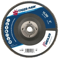 6IN TIGER PAW ANGLED 60Z 5/8-11 NUT