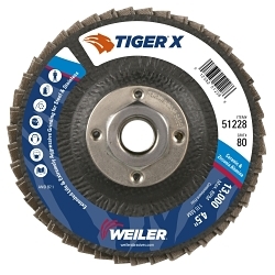 4-1/2 TIGER X FLAT 80Z 5/8-11 NUT