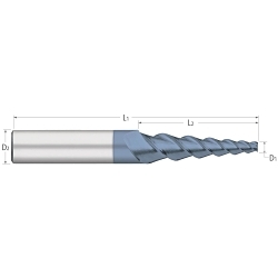 598 1/4 3FL 2DEG TAPR END MILL ALTIN