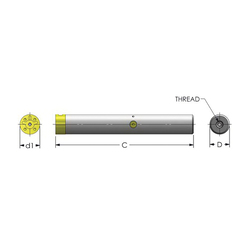 CFT B1000-10 1IN BORING BAR