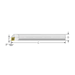 3/8 HVY METAL BORING BAR w/ COOLANT