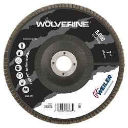 7IN WOLVERINE CONICAL FLAP DISC