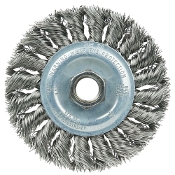 4IN WOLV KNOT WHEEL .014 SS