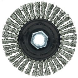 4IN WOLV KNOT WHEEL .020 SS