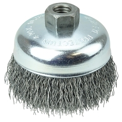 4IN WOLV CRIMP CUP .020 STL 5/8-11 NUT