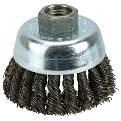 3IN .020 STEEL FILL KNOT WIRE CUP BRUSH