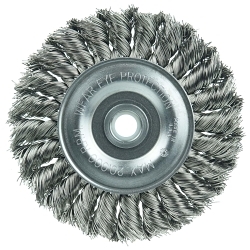 4IN WOLV KNOT WHEEL .014 SS