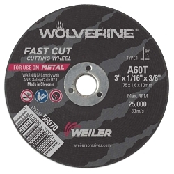 3X1/16 WOLVERINE CUT-OFF A60T 3/8 AH