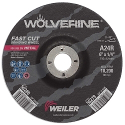 6INX1/4 WOLVERINE T27 GRIND A24R 7/8 AH