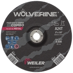 9INX1/8 WOLVERINE CUT/GRIND A24T 7/8 AH