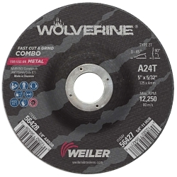 5INX1/8 WOLVERINE CUT/GRIND A24T 7/8 AH