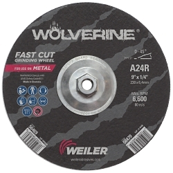 9INX1/4 WOLVERINE T27 GRIND A24R 5/8-11
