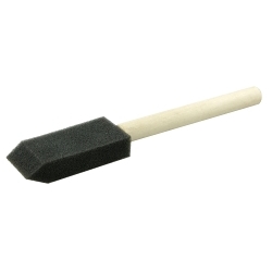 1IN FOAM BRUSH WOOD HANDLE