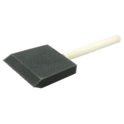 3IN FOAM BRUSH WOOD HANDLE
