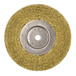 6x1/2x5/8-1/2 .0118 BRS CRIMP WIRE WHEEL