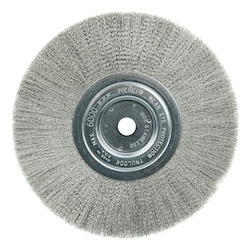 8" x 3/4" .006" SS CRIMPED WIRE WHEEL