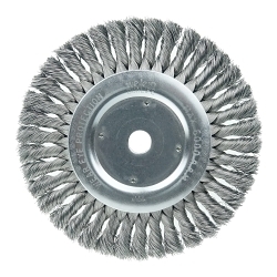 8IN STD KNOT WHEEL .014 STL 3/4 AH