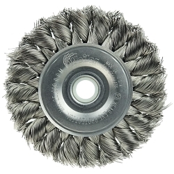 3IN STD KNOT WHEEL .0118 SS 1/2-3/8 AH