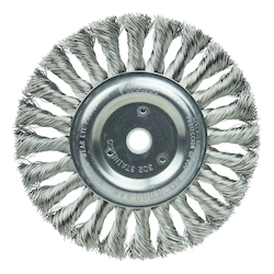 6IN STD KNOT WHEEL .016 SS 5/8-1/2 AH