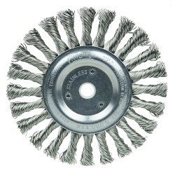 6IN CABLE KNOT WHEEL .023 SS 5/8-1/2 AH