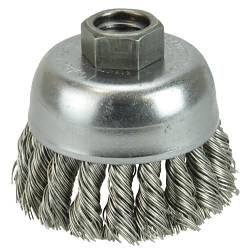 2-3/4 KNOT CUP .014 SS 5/8-11