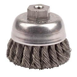 2-3/4 KNOT CUP .014 STL 3/8-24