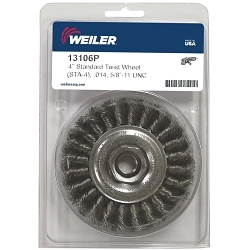 4IN TWIST WHEEL .014 STL 5/8-11 RET