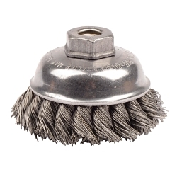 3-1/2 1-ROW KNOT CUP .023 STL 3/8-24