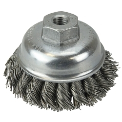 3-1/2 1-ROW KNOT CUP .023 STL 1/2-13