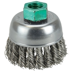 2-3/4IN KNOT CUP .020 SS M14X2.0