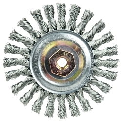 4IN CABLE KNOT WHEEL .020 SS
