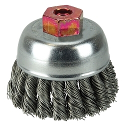 2-3/4IN KNOT CUP .020 STL M10X1.50
