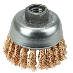 2-3/4IN KNOT CUP .020 BRZ 5/8-11 NUT