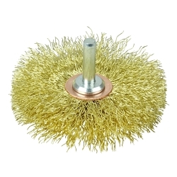3IN BRASS CRIMP WHEEL .0118 1/4IN STEM