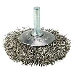 2-1/2IN SS CONCAVE CRIMP .014 1/4IN STEM