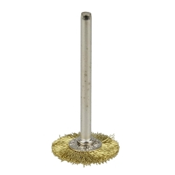 3/4IN MINI WHEEL .003 BRASS 1/8IN STEM