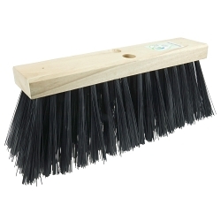 16IN STREETBROOM 6TRIM RECPET