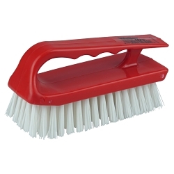 6IN SCRUBBRUSH FINGER WHITEPOLY