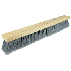 24IN FLOORBROOM SILVERPOLY W/BRACE