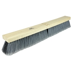 24IN FLOORBROOM GRYBLKPOLY W/BRACE