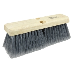10IN BUS BRUSH SILVER POLY