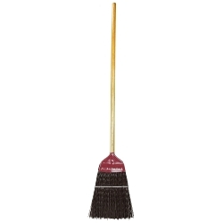 METAL BROOM BROWN POLY 55IN