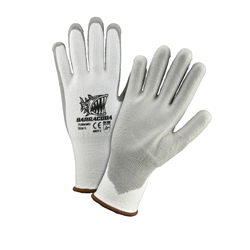 2XL BARRACUDA GLOVE WHT SEAMLESS KNIT