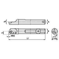 CARABIDE SHANK TRIGON BORING BAR WG