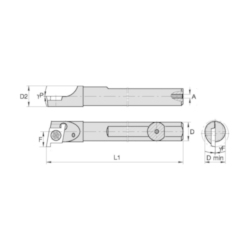 CARB SHK GROOVING THREADING BORING BAR