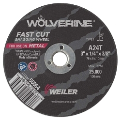 3X1/4 WOLVERINE SNAG WHEEL A24T