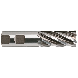 E2032 1-1/8" 6FL COBALT END MILL W/FLAT