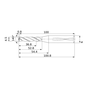 MVS0450X08S060 DP1020 THRU COOL CARB DRILL