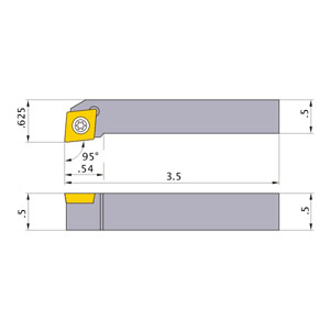 SCLCR-083 EXTERNAL TURNING/FACING TOOL HOLDER
