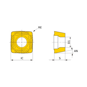 SOMX094506-UM MC1020 carbide insert